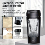 NNEOBA 500ML Electric Shaker Bottle USB C Rechargeable Automatic Mixer Black