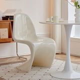 NNEOBA Designer Plastic Dining Chairs Space Saving Ergonomic Apartment Makeup Chair White Fashion Meubles De Salon Interior Furniture
