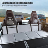 NNEOBA Foldable Car Camping Head Block with Storage Flannel Sleeping Pad Grey
