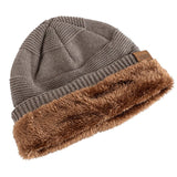 Unisex Fur-Lined Slouchy Winter Beanie Hat