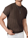Men's Knit Crew Neck T-Shirt