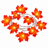 4.5m 30 LED Maple Leaf String Lights, Warm White