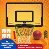Kids Foldable Wall-Mounted Basketball Hoop Set – Indoor & Outdoor Basketball Stand with Ball
