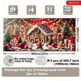 Super Large Gingerbread House Backdrop