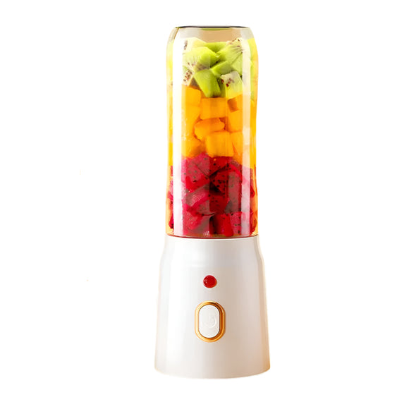 NNEOBA 500ML Portable Electric Blender High-Speed USB Juicer Cup White