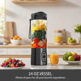NNEOBA Portable USB Juicer Blender 700ML 6-Blade Smoothie Maker