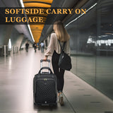 18-Inch Rolling Laptop Trolley Bag – Softside Carry-On Business Travel Briefcase