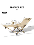 2-in-1 Reclining Folding Camping Chair