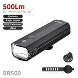 NNEOBA 500 Lumen USB Rechargeable Bike Light Black