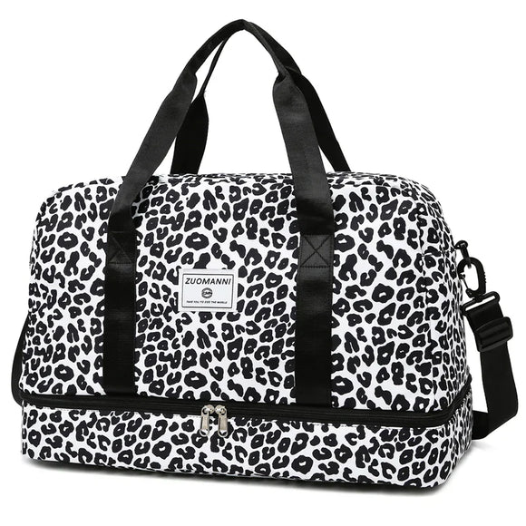 NNEOBA Women's Carry-On Travel Bag (Leopard)