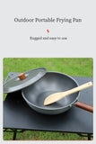 NNEOBA Camping Frying Pan Folding Handle Dark Grey