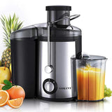 NNEOBA High Power Centrifugal Juicer Large Caliber Electric Juice Extractor Grey