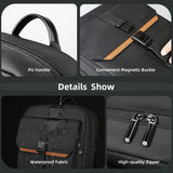 NNEOBA Waterproof 15.6 Flap Laptop Backpack Black