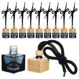 NNEOBA 10PCS Hanging Car Perfume Bottle Diffuser–Ornament Black