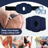 NNEOBA Knee Ice Pack Wrap – Adjustable Cold Therapy Gel Pad for Pain Relief