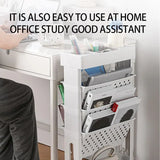 NNEOBA Movable Floor-Mounted Bookshelf with Wheels