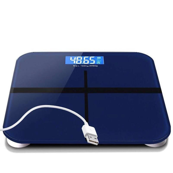 NNEOBA USB Charging Smart Body Weight Scale Blue