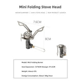 NNEOBA Mini Camping Gas Stove 2500W Silver