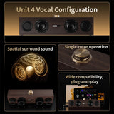 NNEOBA Wooden Bluetooth Speaker with Subwoofer