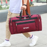 NNEOBA Nylon Travel Duffel Bag Red