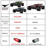 NNEOBA 1:16 Brushless 4WD High-Speed RC Car (Up to 85KM/H)