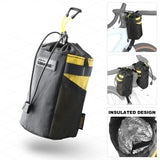 NNEOBA Insulated Handlebar Tool Bag 1L Nylon Carrier Pouch Yellow