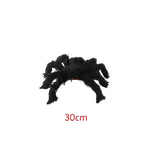 200cm  weighs only 0.100 kg Extra Large Plush Black Spider Outdoor Home Bar Party Haunted House Horror Props Halloween Decoration