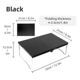 NNEOBA Camping Portable Folding Table Black