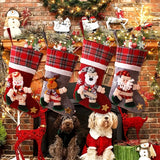 4PCS Christmas Stocking Gift Bag Set