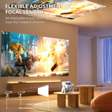 NNEOBA Smart Touch Projector – 4K Support WiFi 6 Bluetooth Auto Focus Portable