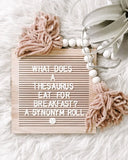 NNEOBA Natural Wood Letter Board