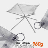 NNEOBA Foldable Stainless Steel Mesh Fire Pit Rack