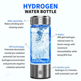 NNEOBA Portable Electric Hydrogen Water Bottle Silver