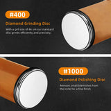 4-Angle Rolling Knife Sharpener Kit with Diamond Whetstones