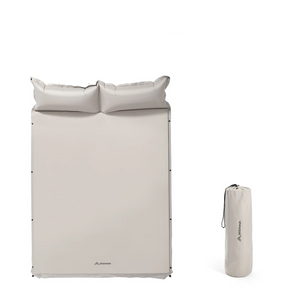 NNEOBA Self-Inflating Camping Mattress with Built-In Pillow Grey