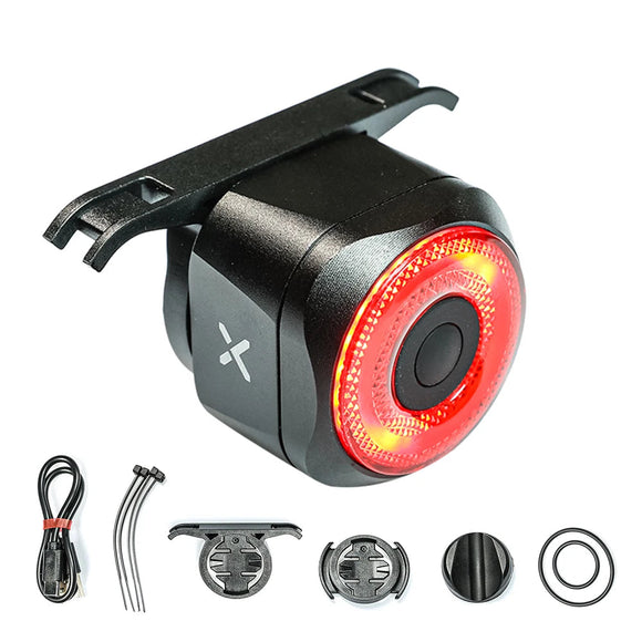 NNEOBA Tail Light Auto Brake Sensing Bicycle Rear Light Black