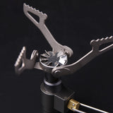 NNEOBA Mini Camping Stove with Adapter Grey