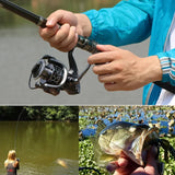 NNEOBA Telescopic Rod and Spinning Reel Carbon Fiber Travel Set Black