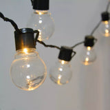 NNEOBA G50 LED Fairy String Lights - Outdoor Garden Patio Christmas Decor (5m, Warm White/Clear)