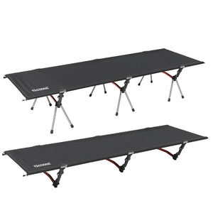 NNEOBA Lightweight Camping Cot Collapsible Sleeping Bed Black