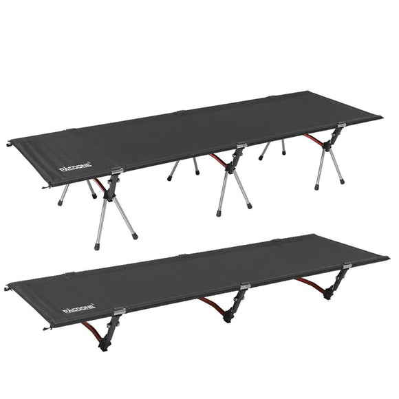 NNEOBA Lightweight Camping Cot Collapsible Sleeping Bed Black