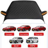 NNEOBA Magnetic Car Snow & Ice Protector All Season Windshield Cover Black