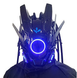 Cyberpunk Mask Led Hair Festival Halloween Christmas Cosplay Helmet Party Gift For Adults