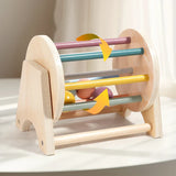 NNEOBA Montessori Wooden Spinning Infant Drum