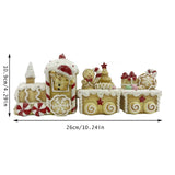 Christmas Train Polyresin Figurine