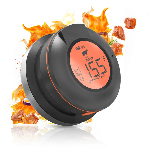 NNEOBA Grill Smart Wireless Meat Thermometer Black
