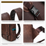NNEOBA Large Leather Backpack for Men