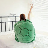 NNEOBA Wearable Turtle Shell Plush Pillow 100cm Green