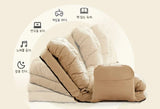 NNEOBA Convertible Foldable Lounger Sofa Bed - Beige Water-Resistant Lazy Chair Sleeper