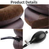 NNEOBA Inflatable Neck Stretcher Air Cervical Traction Device Brown